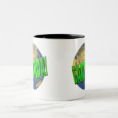 Tasse 2 Couleurs T-shirts et cadeaux d'Earthday (Centre)