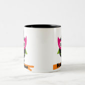 Tasse 2 Couleurs T-shirts et cadeaux Halloween Owl (Centre)