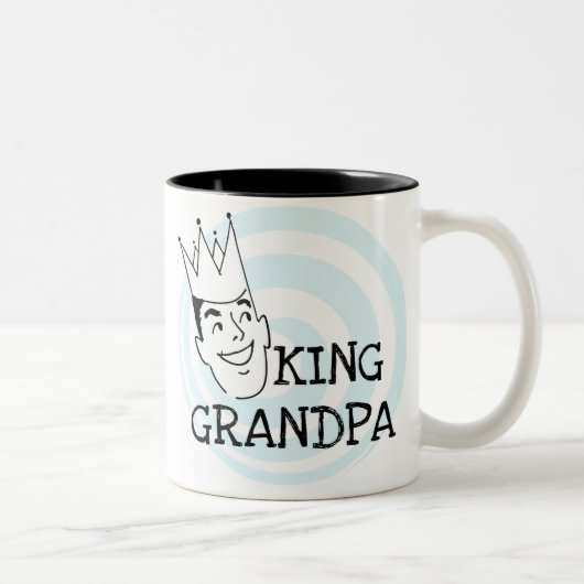 Tasse 2 Couleurs T-shirts et cadeaux King Grandpa (Droit)