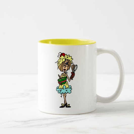 Tasse 2 Couleurs T-shirts et cadeaux Messy Cook (Droit)