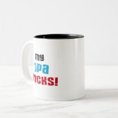 Tasse 2 Couleurs T-shirts et cadeaux My Opa Rocks (Devant gauche)