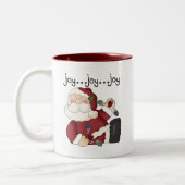 Tasse 2 Couleurs T-shirts et cadeaux père Noël Joy (Gauche)