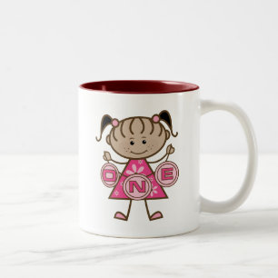 Tasse 2 Couleurs T-shirts et cadeaux pour la petite fille 1er anniv