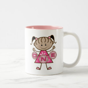 Tasse 2 Couleurs T-shirts et cadeaux pour la petite fille 1er anniv