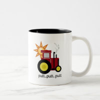 T-shirts et cadeaux rouges de tracteur de ferme