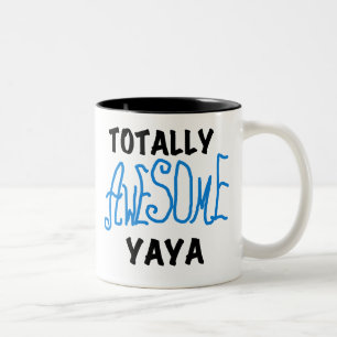 Tasse 2 Couleurs T-shirts et cadeaux Yaya totalement géniaux