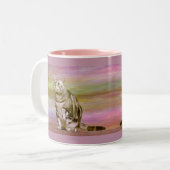 Tasse 2 Couleurs Tabby argenté (Devant gauche)