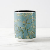 Tasse 2 Couleurs Tableau des fleurs d'amandes de Van Gogh (Centre)