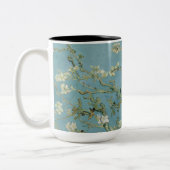 Tasse 2 Couleurs Tableau des fleurs d'amandes de Van Gogh (Gauche)