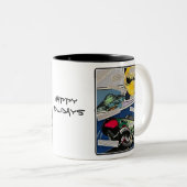 Tasse 2 Couleurs Tableau des "Rencontres de Noël" sur un (Devant droit)