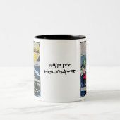 Tasse 2 Couleurs Tableau des "Rencontres de Noël" sur un (Centre)