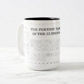 Tasse 2 Couleurs Tableau périodique illustré des éléments (Devant gauche)