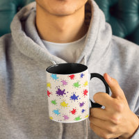 Tache d'encre éclaboussure de peinture colorée