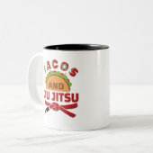 Tasse 2 Couleurs Tacos et Jiu Jitsu (Devant gauche)