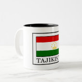 Tasse 2 Couleurs Tadjikistan (Devant gauche)