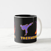 Tasse 2 Couleurs Taekwondo Energy Kick (Devant droit)