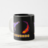 Tasse 2 Couleurs Taekwondo Energy Kick (Devant gauche)