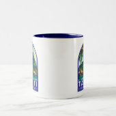 Tasse 2 Couleurs Tahiti French Polynesia Travel Art Emblem (Centre)