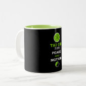 Tasse 2 Couleurs Tai Chi Practitioner Gift (Devant gauche)