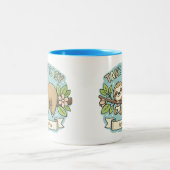 Tasse 2 Couleurs Take It Easy Sloth Custom Name  (Centre)