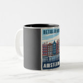 Tasse 2 Couleurs Talking Heads Retro Gig (Devant gauche)