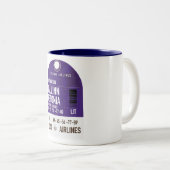 Tasse 2 Couleurs Tallinn Estonie billet de voyage (Devant droit)