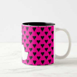TASSE 2 COULEURS TALON HAUT - POMPEZ-LE VERS LE HAUT DES ROSES