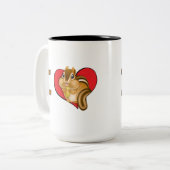 Tasse 2 Couleurs Tamia du coeur I (Devant gauche)