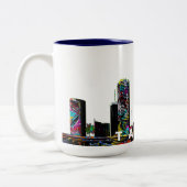 Tasse 2 Couleurs Tampa, Floride en graffiti (Gauche)