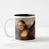 Tasse 2 Couleurs Tamponner de Mona Lisa (Gauche)