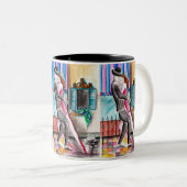 Tasse 2 Couleurs Tango de ronronnement - Ronroneando (Devant droit)