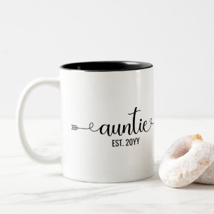Tasse 2 Couleurs Tante est Tante à être des cadeaux Tante ét