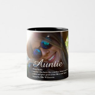 Tasse 2 Couleurs Tante la meilleure du monde, définition de Tante p