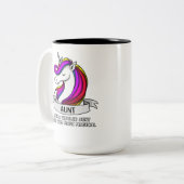 Tasse 2 Couleurs Tante magique de licorne (Devant gauche)