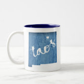 Tasse 2 Couleurs Taos Nouveau Mexique Grain de bois (Gauche)