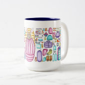 Tasse 2 Couleurs Tapis de routards à tartiner (Devant droit)