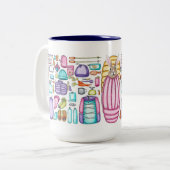 Tasse 2 Couleurs Tapis de routards à tartiner (Devant gauche)