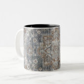 Tasse 2 Couleurs Tapis persan turc oriental (Devant gauche)