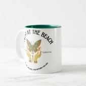 Tasse 2 Couleurs Tarot at the beach halloween (Devant gauche)