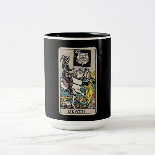 Tasse 2 Couleurs Tarot de la Mort (Centre)