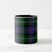 Tasse 2 Couleurs Tartan Clan MacKenzie blanc plaqué (Centre)
