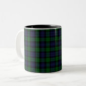 Tasse 2 Couleurs Tartan de Black Watch (Devant gauche)