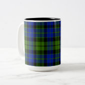 Tasse 2 Couleurs Tartan d'écossais de Mackie (Devant gauche)