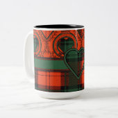 Tasse 2 Couleurs Tartan écossais de kilt de plaid de clan de (Devant gauche)