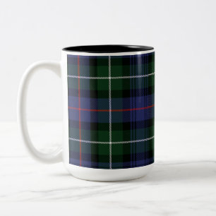 Tasse 2 Couleurs Tartan MacKenzie Clan MacKenzie Vert Noir à carrea
