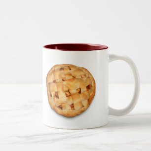 Tasse 2 Couleurs Tarte aux pommes (ajouter une couleur de fond)