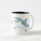 Tasse 2 Couleurs T'as du chum ? muqueuse de requin (Devant droit)