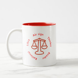 Tasse 2 Couleurs Tasse-Balance de zodiaque