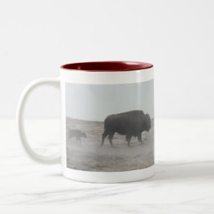 Tasse 2 Couleurs Tasse-Buffle du Wyoming