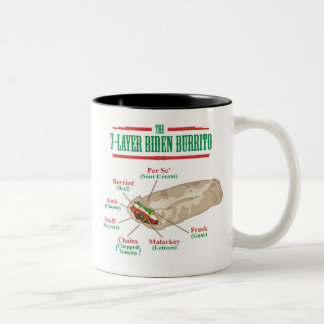 Tasse 2 Couleurs Tasse de burrito de Biden en couleurs